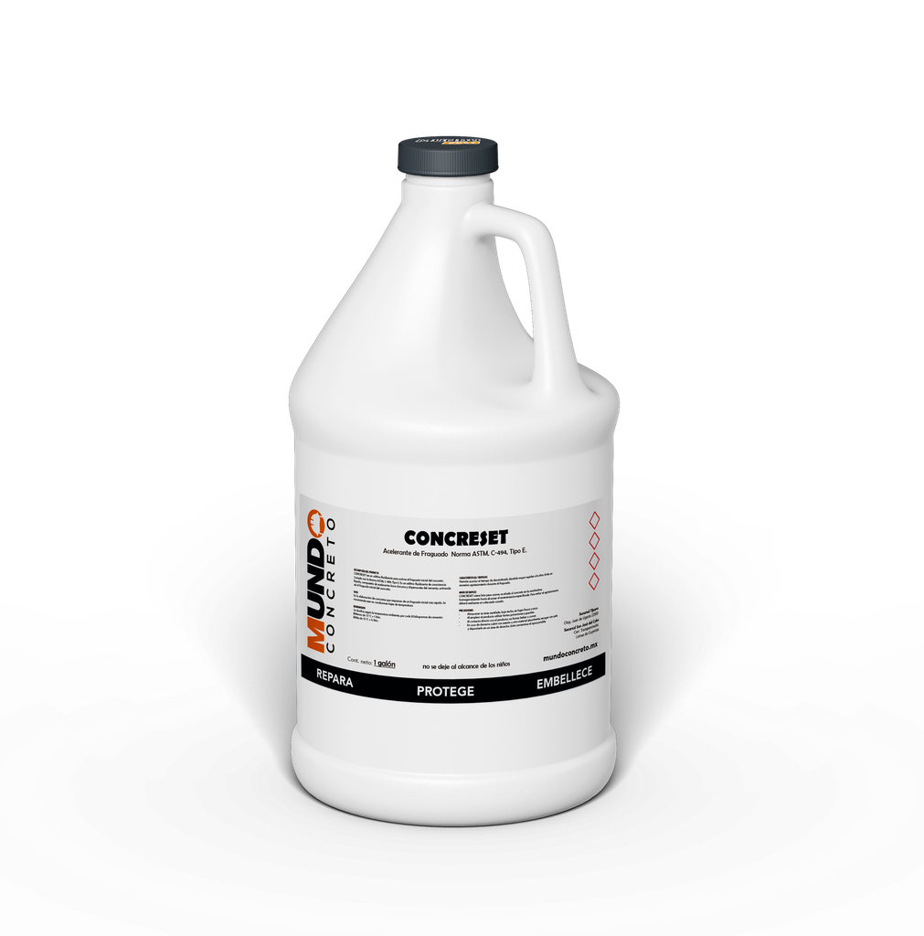 [VTX-ACC-3.785] VANTREX CONCRESET Acelerante de Fraguado / GALON